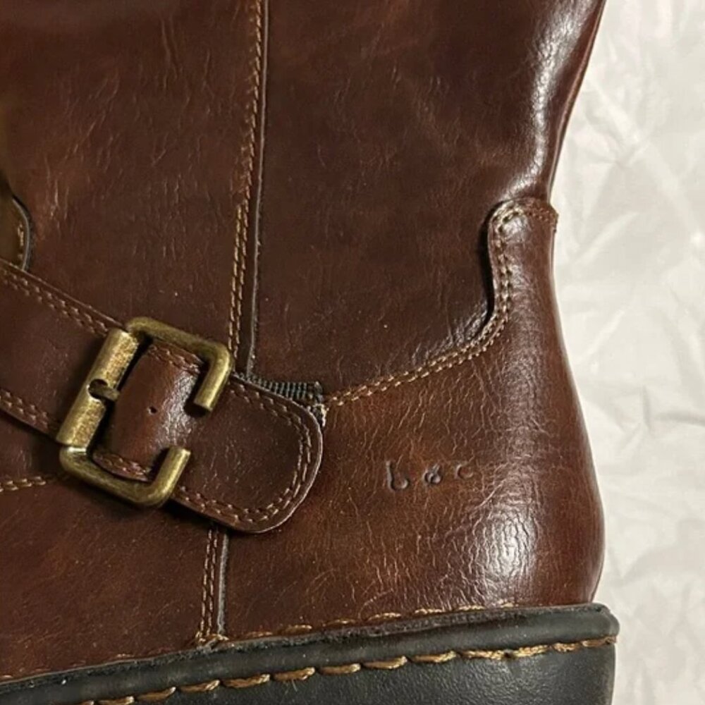 NEW B.O.C BORN ANNARELLA BROWN TALL ZIP SIDE BOOTS WOMENS - Picture 4 of 6